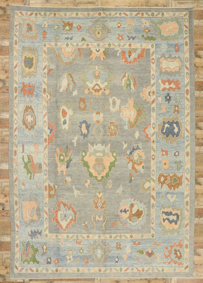 10 x 15 Contemporary Turkish Oushak Rug 52899