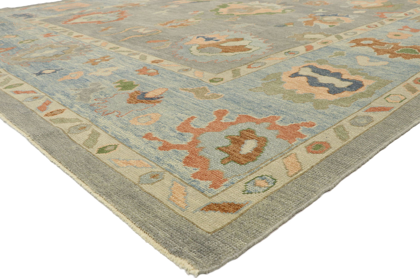 10 x 15 Contemporary Turkish Oushak Rug 52899