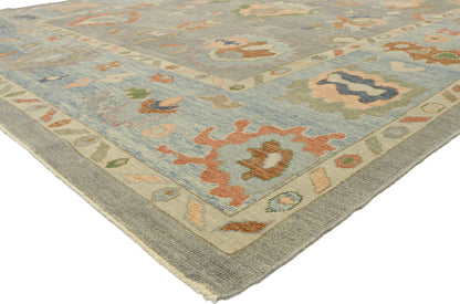10 x 15 Contemporary Turkish Oushak Rug 52899