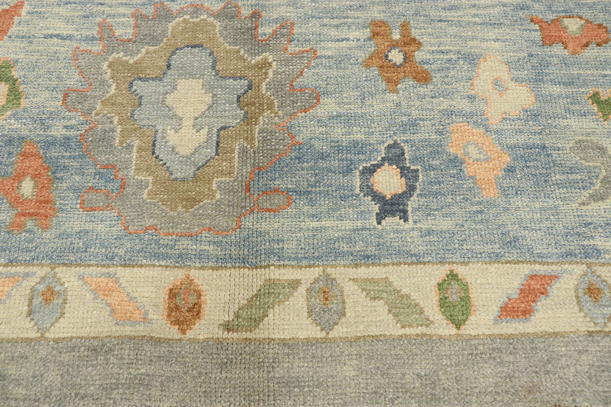 10 x 15 Contemporary Turkish Oushak Rug 52899