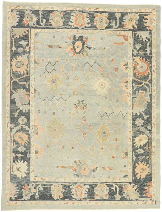 9 x 12 Contemporary Turkish Oushak Rug 52900