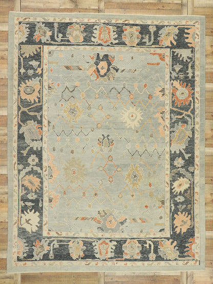 9 x 12 Contemporary Turkish Oushak Rug 52900