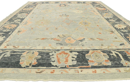 9 x 12 Contemporary Turkish Oushak Rug 52900