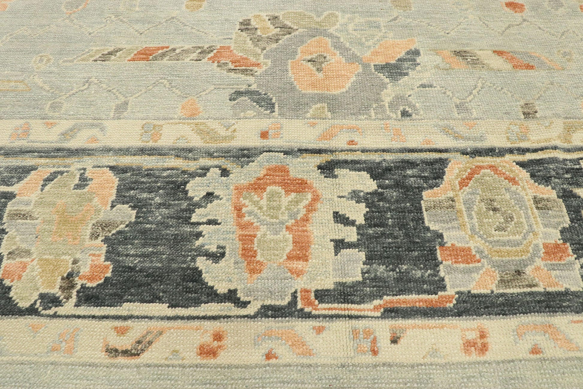 9 x 12 Contemporary Turkish Oushak Rug 52900