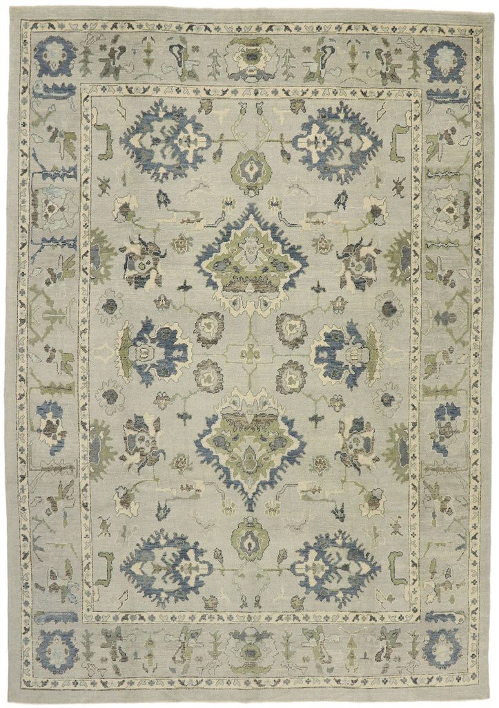 10 x 14 Contemporary Turkish Oushak Rug 52901