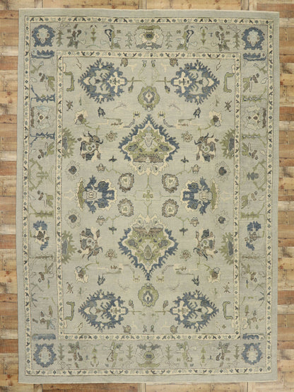 10 x 14 Contemporary Turkish Oushak Rug 52901