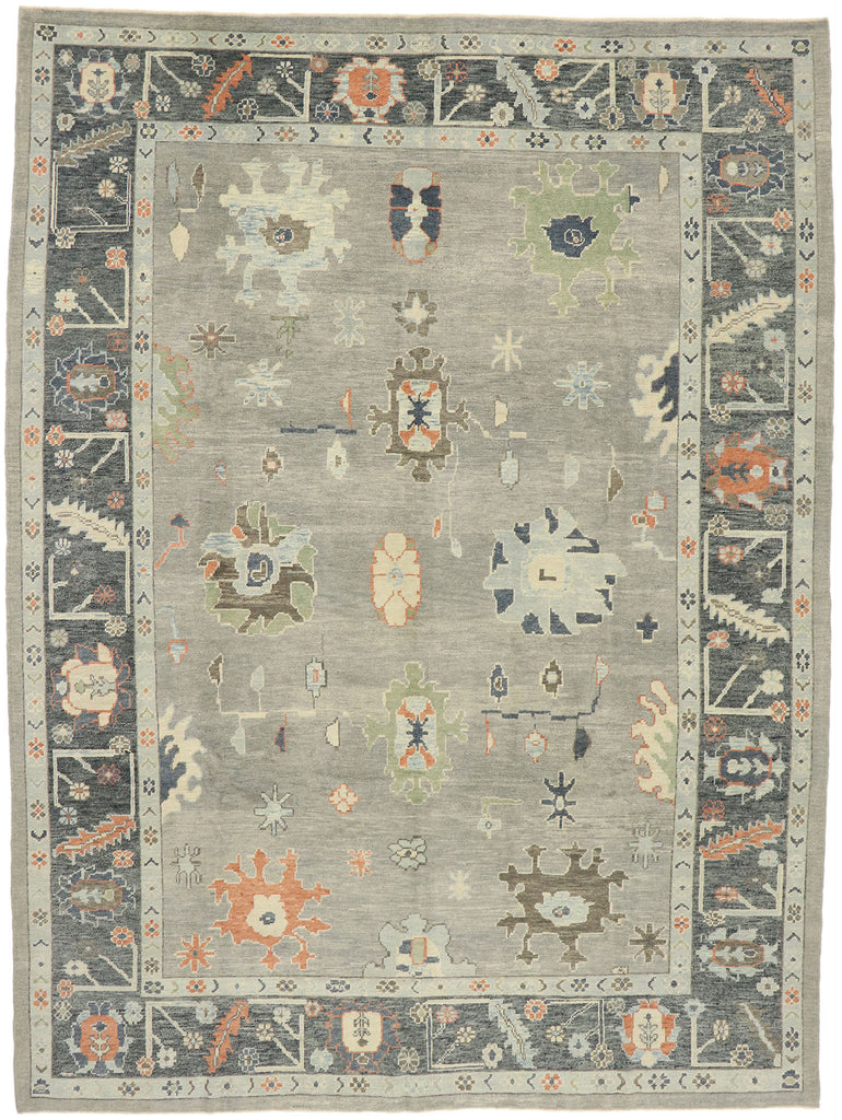 10 x 14 Contemporary Turkish Oushak Rug 52902