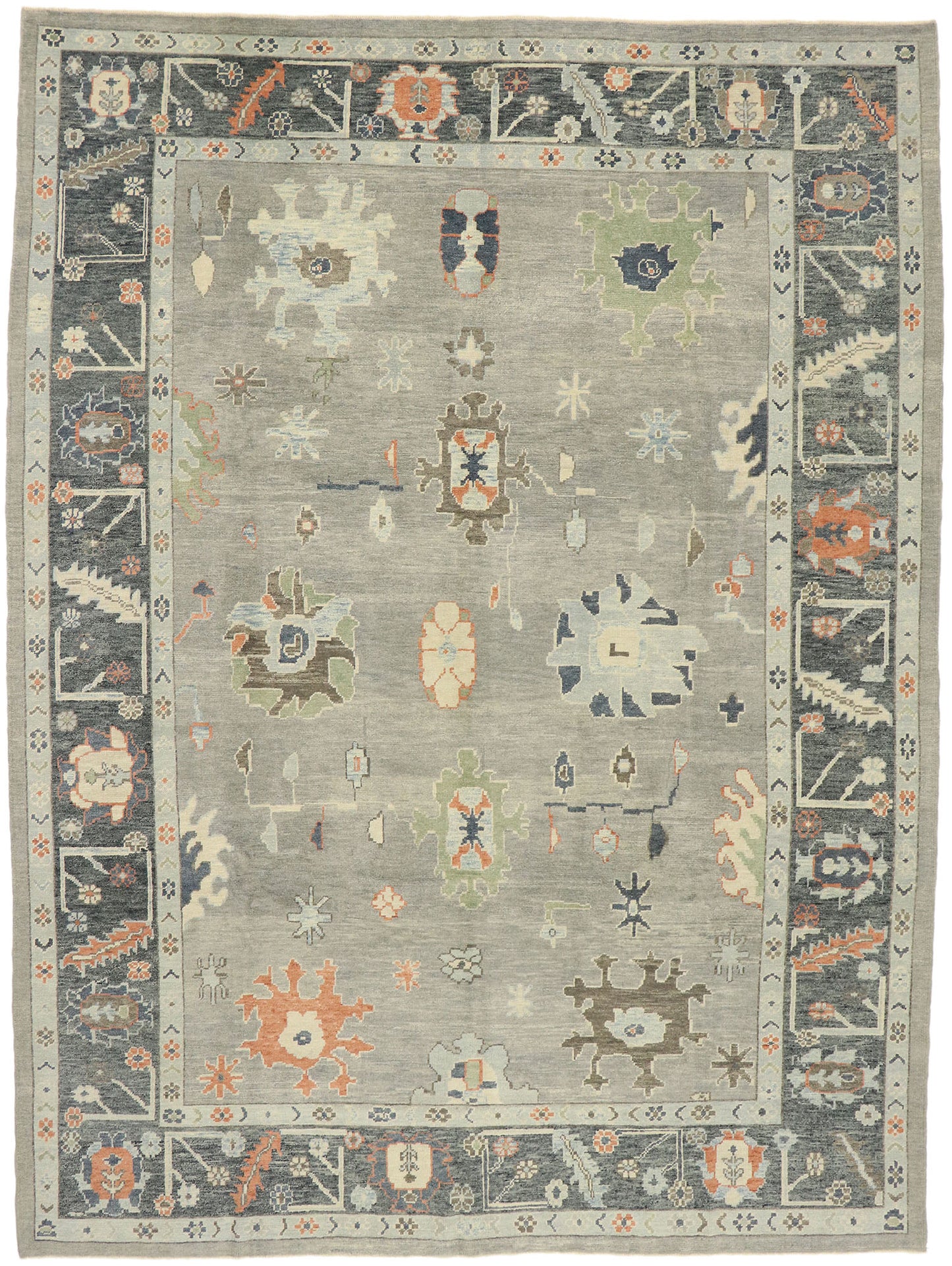 10 x 14 Contemporary Turkish Oushak Rug 52902