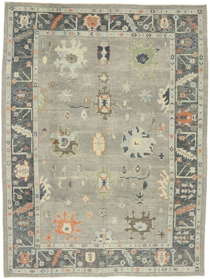10 x 14 Contemporary Turkish Oushak Rug 52902