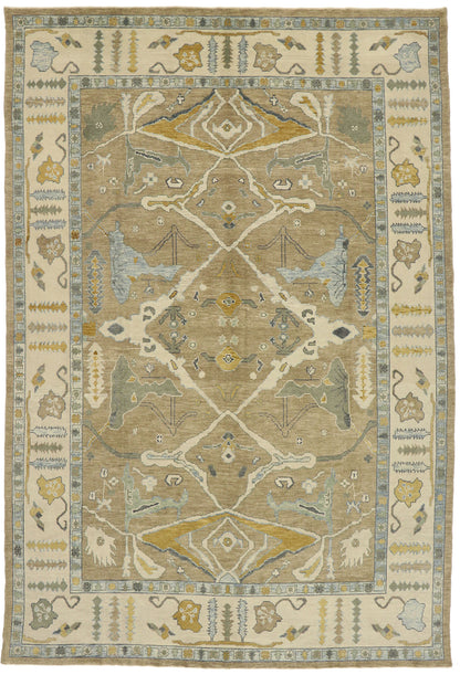 10 x 15 Contemporary Turkish Oushak Rug 52903