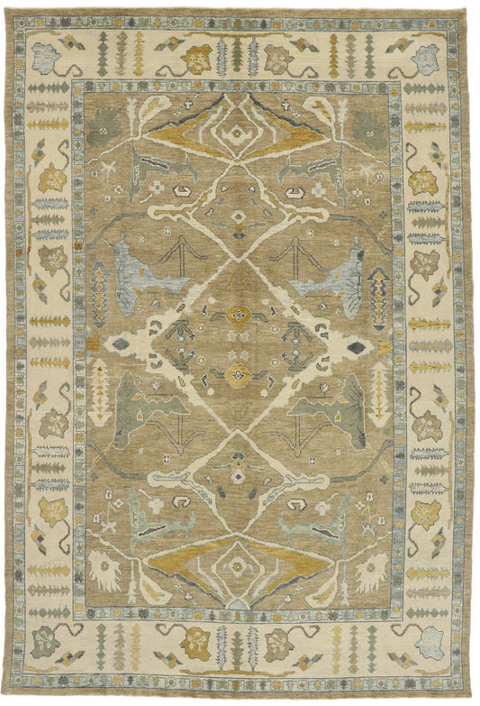 10 x 15 Contemporary Turkish Oushak Rug 52903