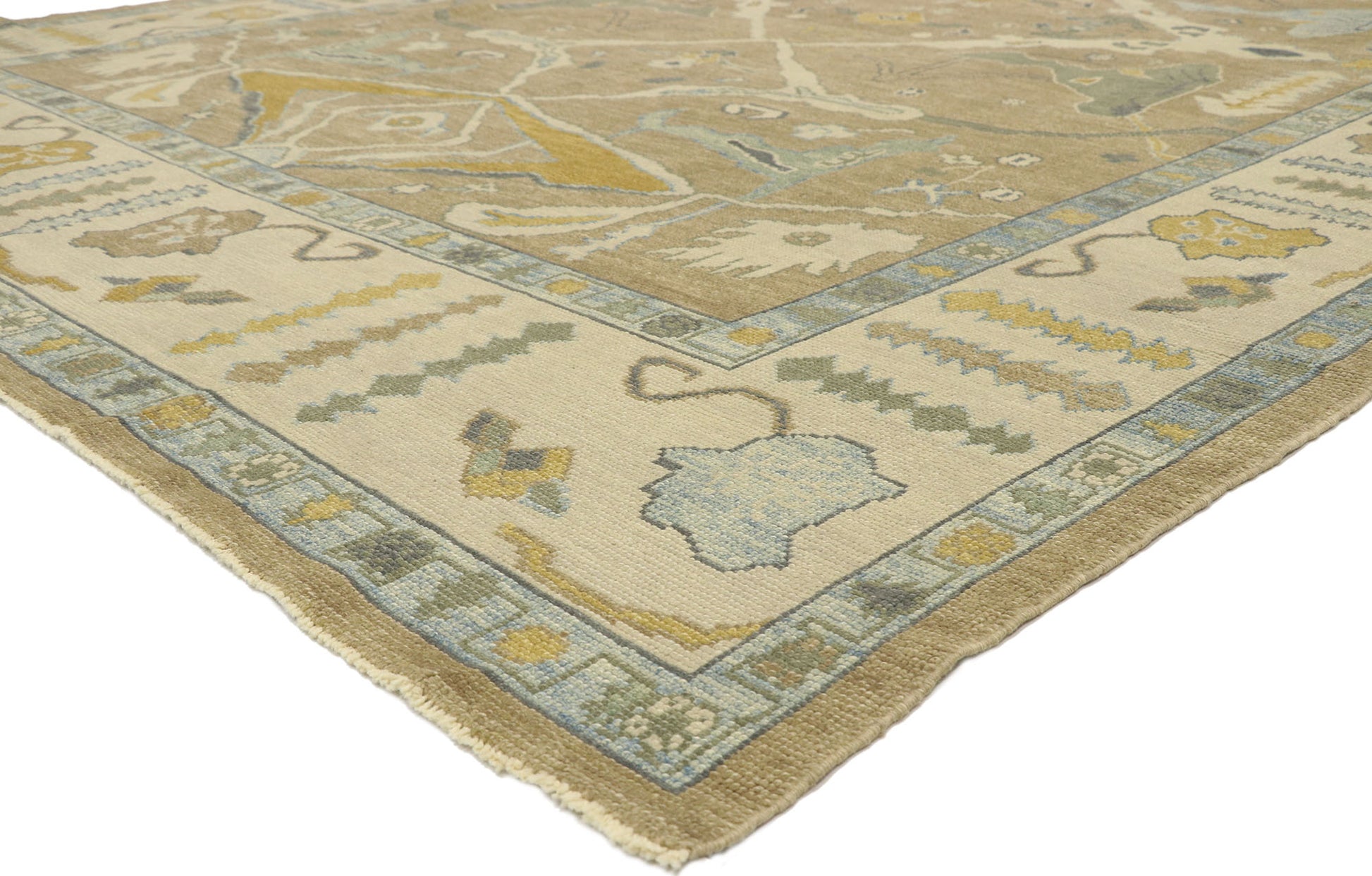 10 x 15 Contemporary Turkish Oushak Rug 52903