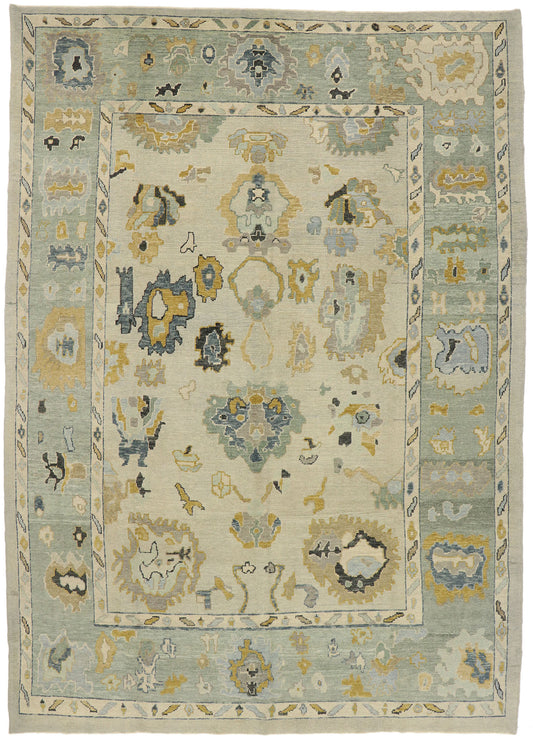 10 x 15 Contemporary Turkish Oushak Rug 52904