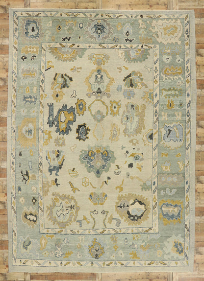 10 x 15 Contemporary Turkish Oushak Rug 52904