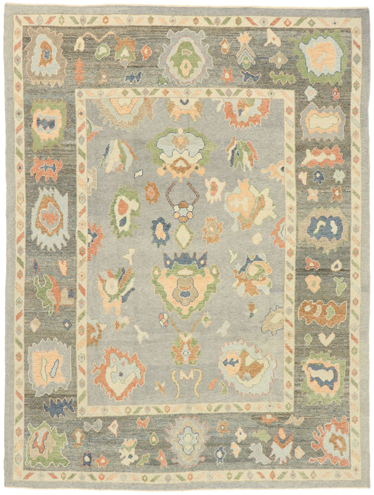 9 x 12 Contemporary Turkish Oushak Rug 52906