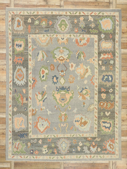 9 x 12 Contemporary Turkish Oushak Rug 52906
