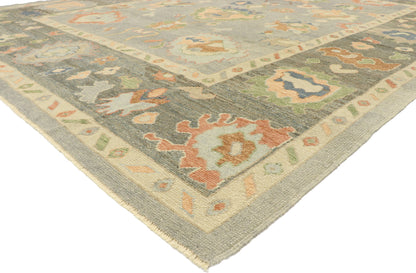 9 x 12 Contemporary Turkish Oushak Rug 52906