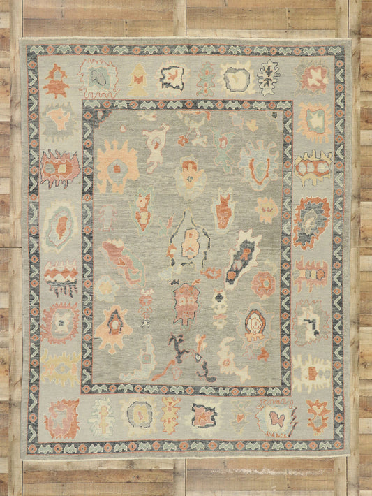 8 x 10 Contemporary Turkish Oushak Rug 52907