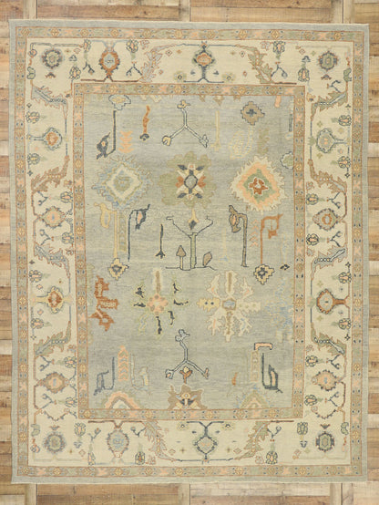 9 x 12 Contemporary Turkish Oushak Rug 52908