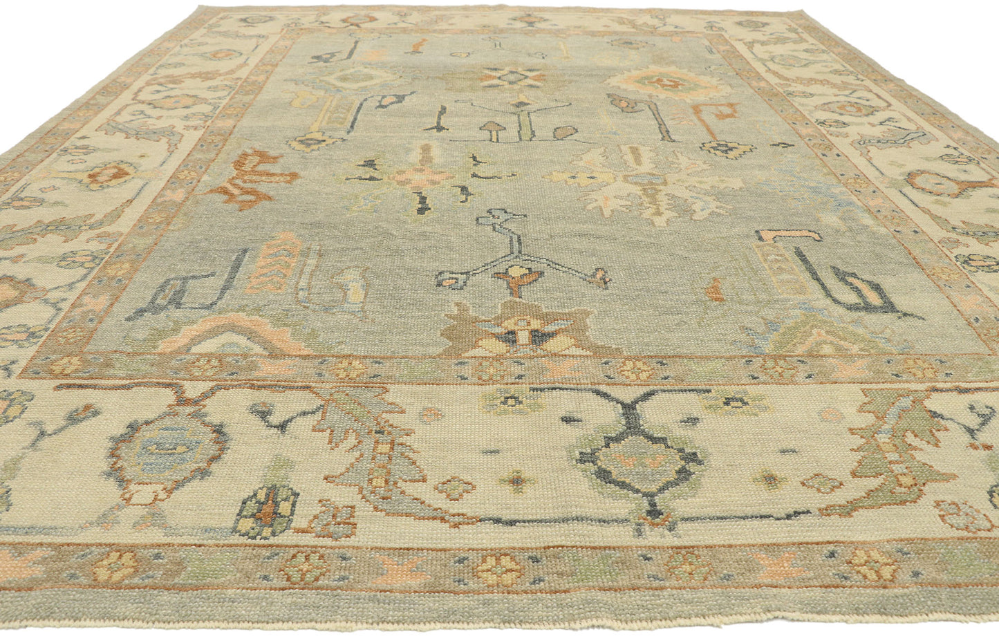 9 x 12 Contemporary Turkish Oushak Rug 52908
