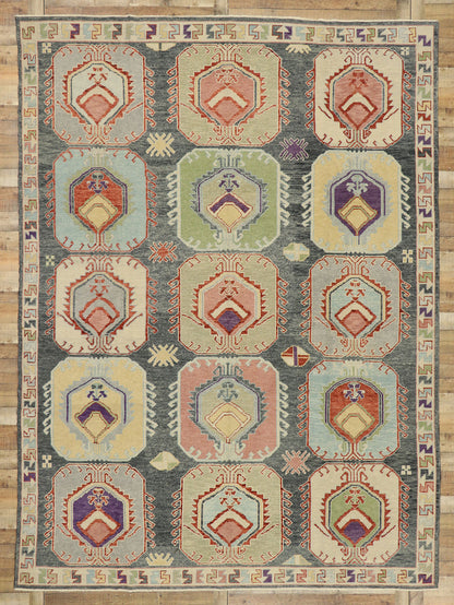 9 x 13 Contemporary Turkish Oushak Rug 52909