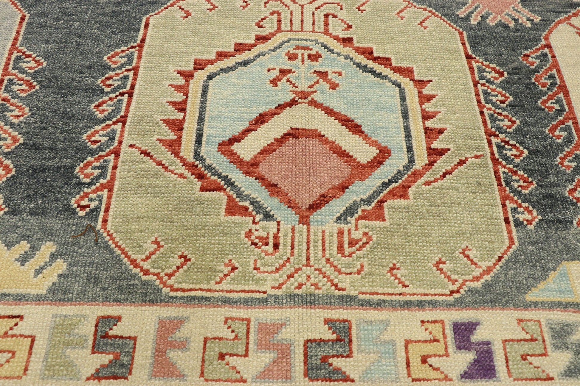 9 x 13 Contemporary Turkish Oushak Rug 52909