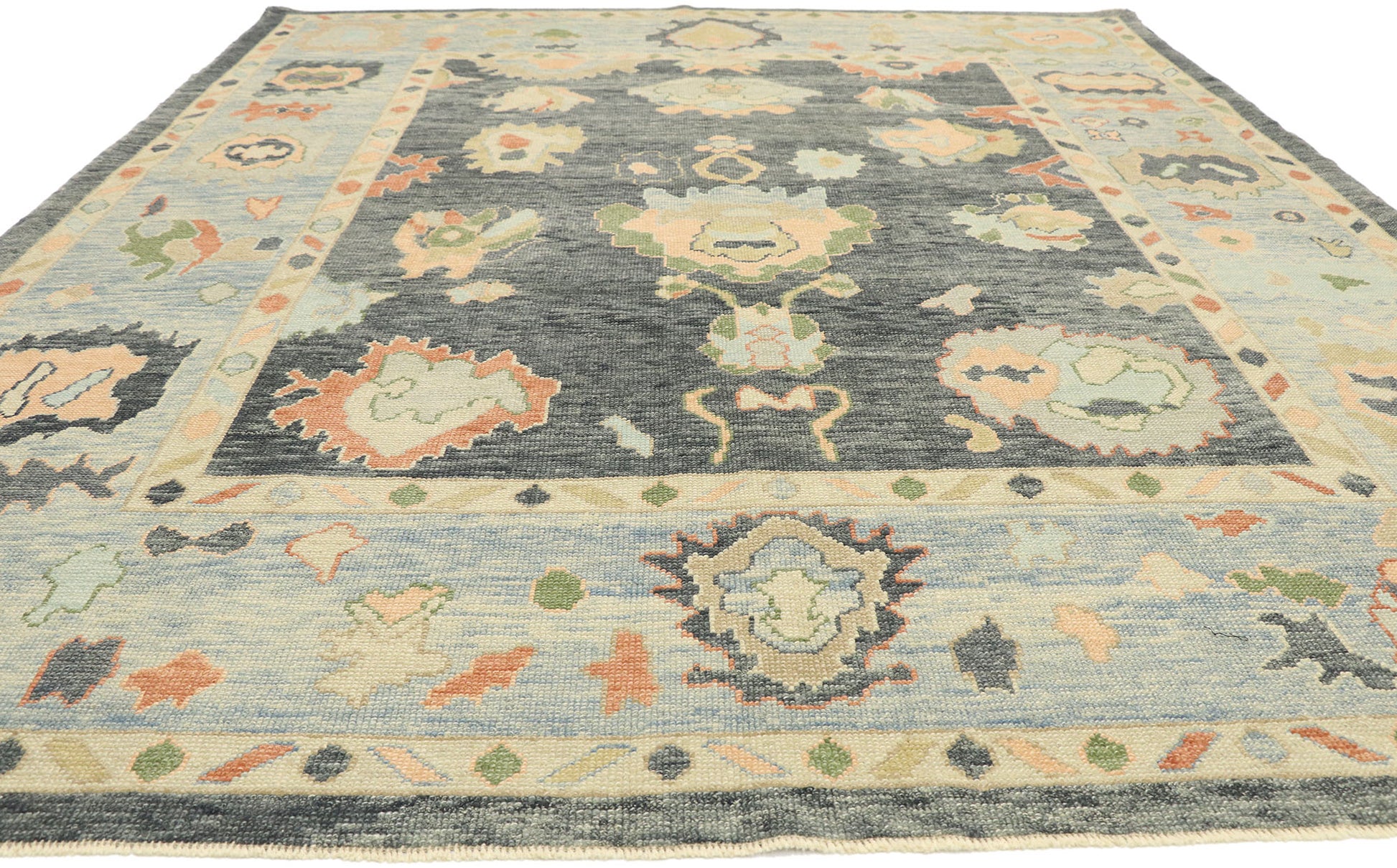 8 x 11 Contemporary Turkish Oushak Rug 52910