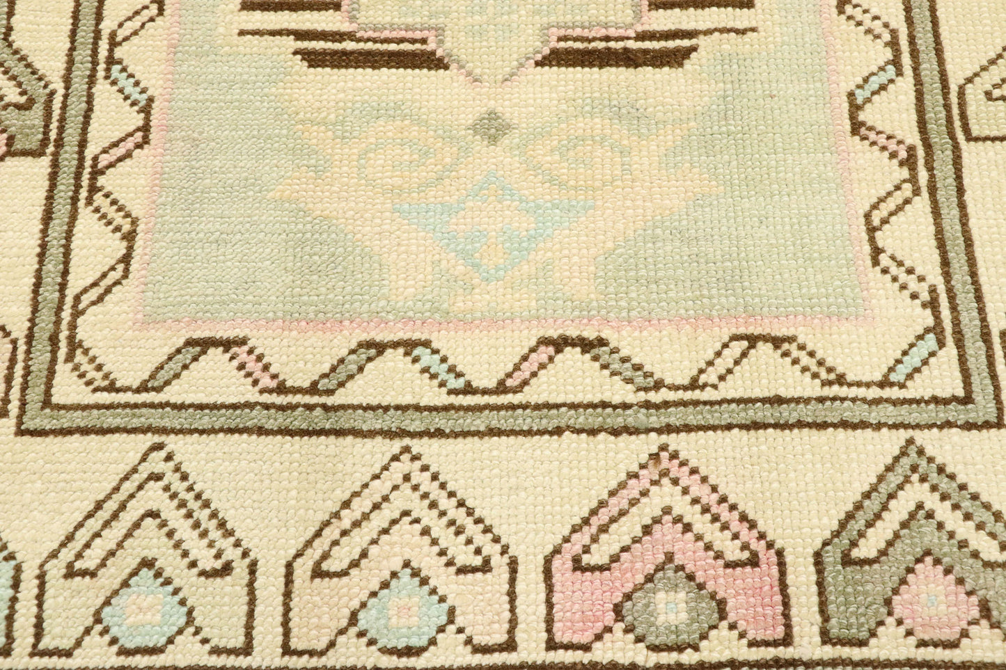 3 x 5 Vintage Turkish Oushak Rug 52911
