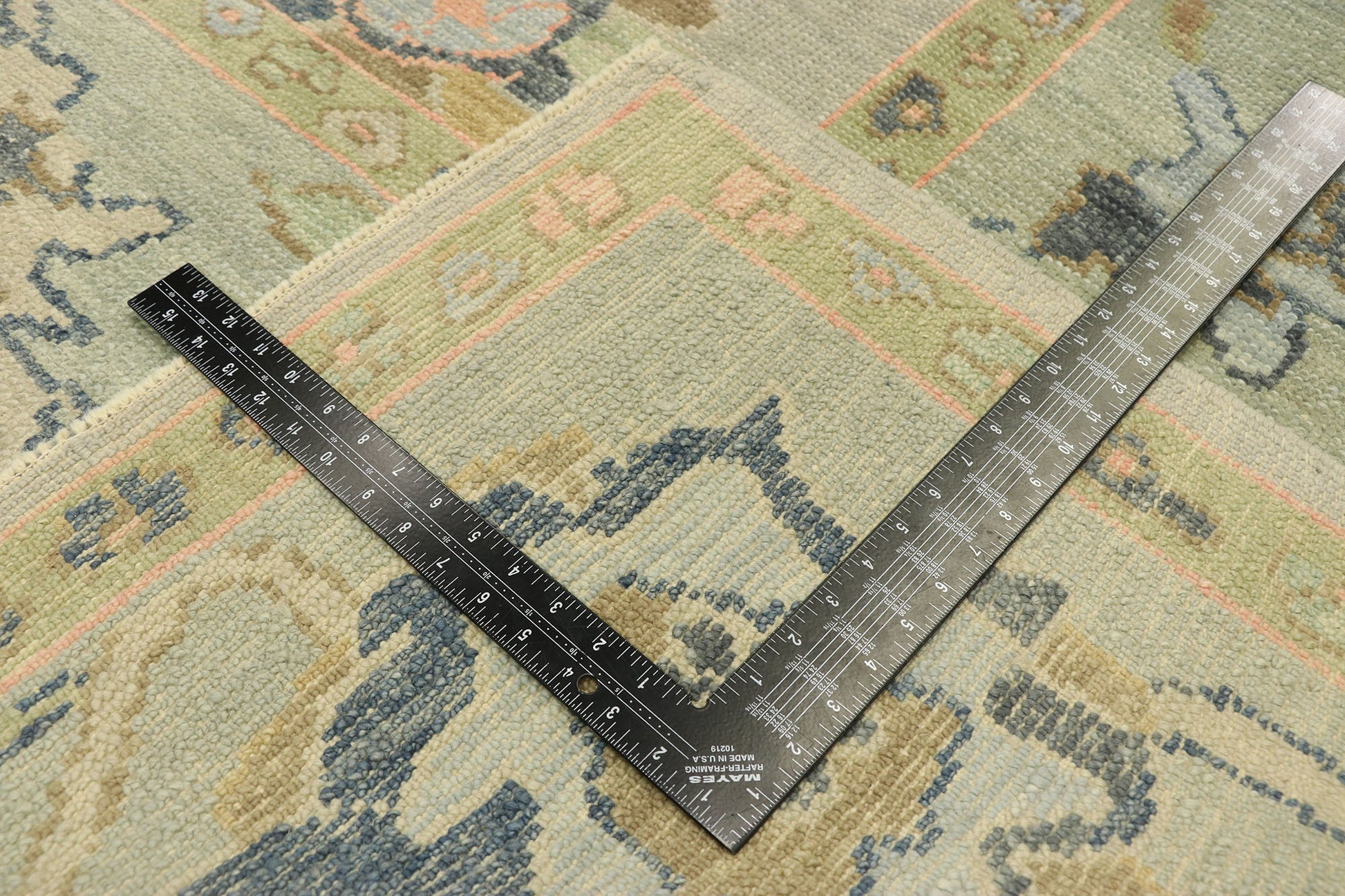 9 x 13 Pastel Turkish Oushak Rug 52913