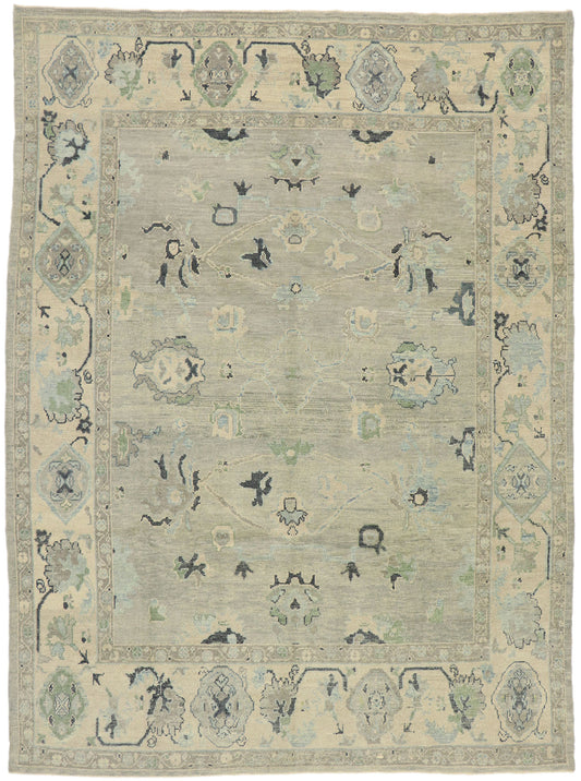 9 x 12 Contemporary Turkish Oushak Rug 52915