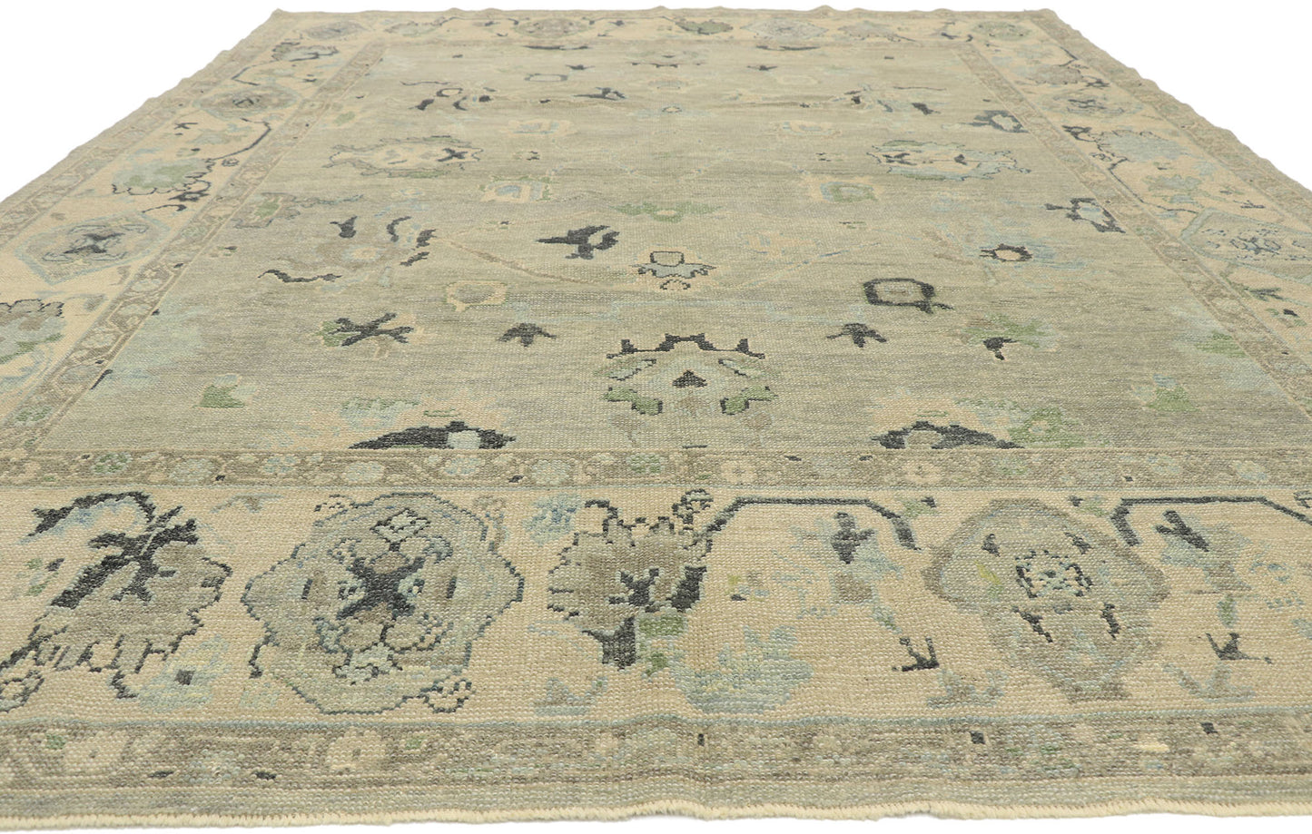 9 x 12 Contemporary Turkish Oushak Rug 52915