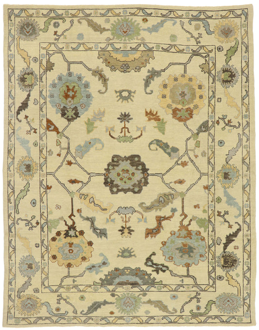 9 x 11 Turkish Oushak Rug 52919