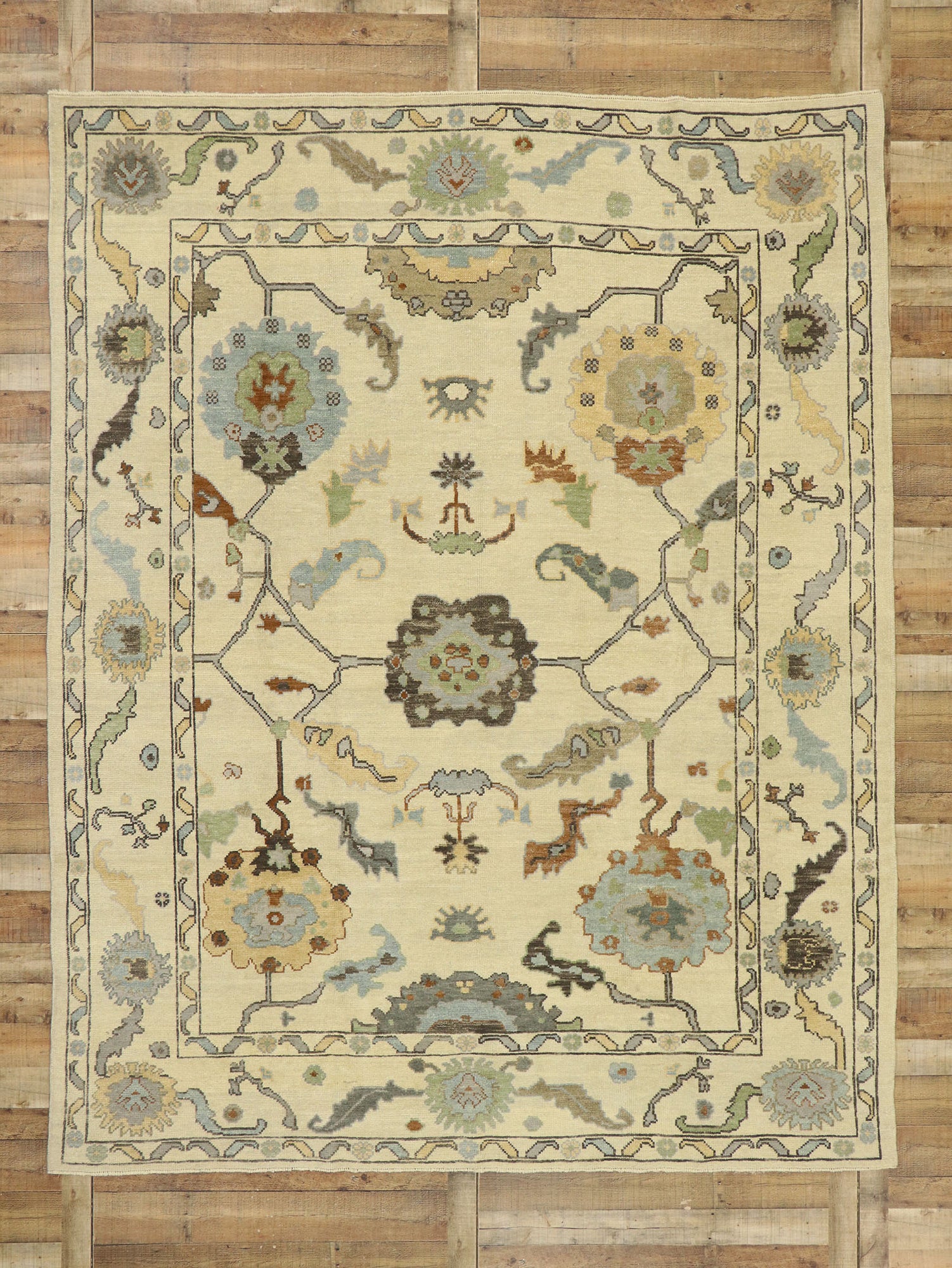 9 x 11 Turkish Oushak Rug 52919