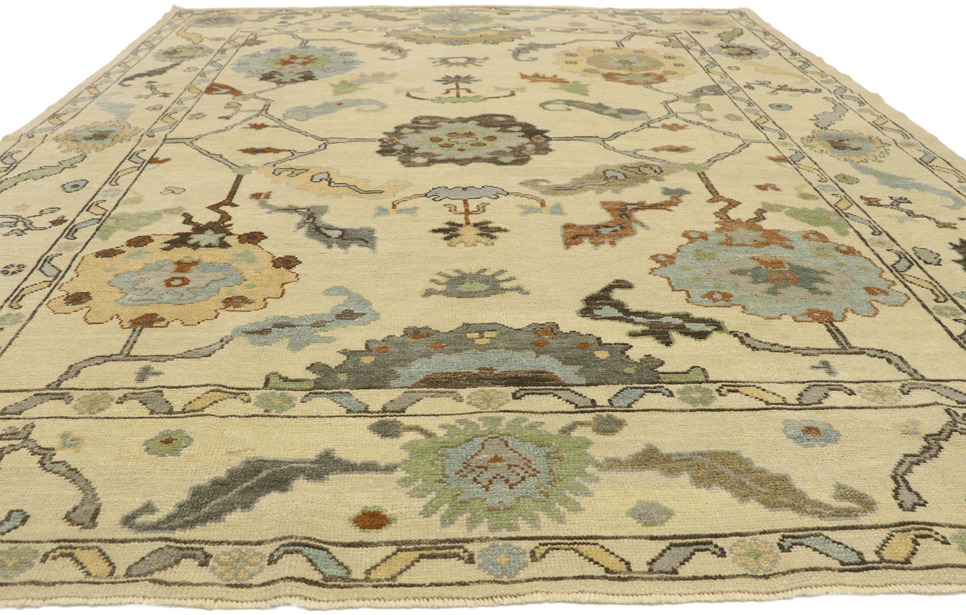 9 x 11 Turkish Oushak Rug 52919