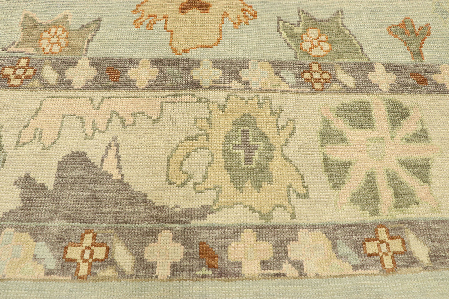 9 x 13 Contemporary Turkish Oushak Rug 52920