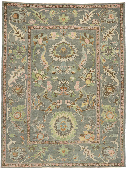 9 x 12 Contemporary Turkish Oushak Rug 52921