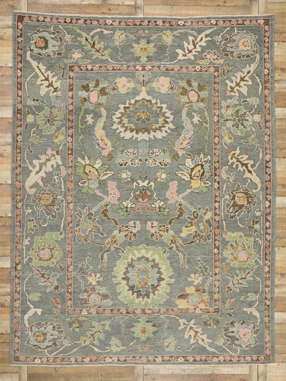 9 x 12 Contemporary Turkish Oushak Rug 52921