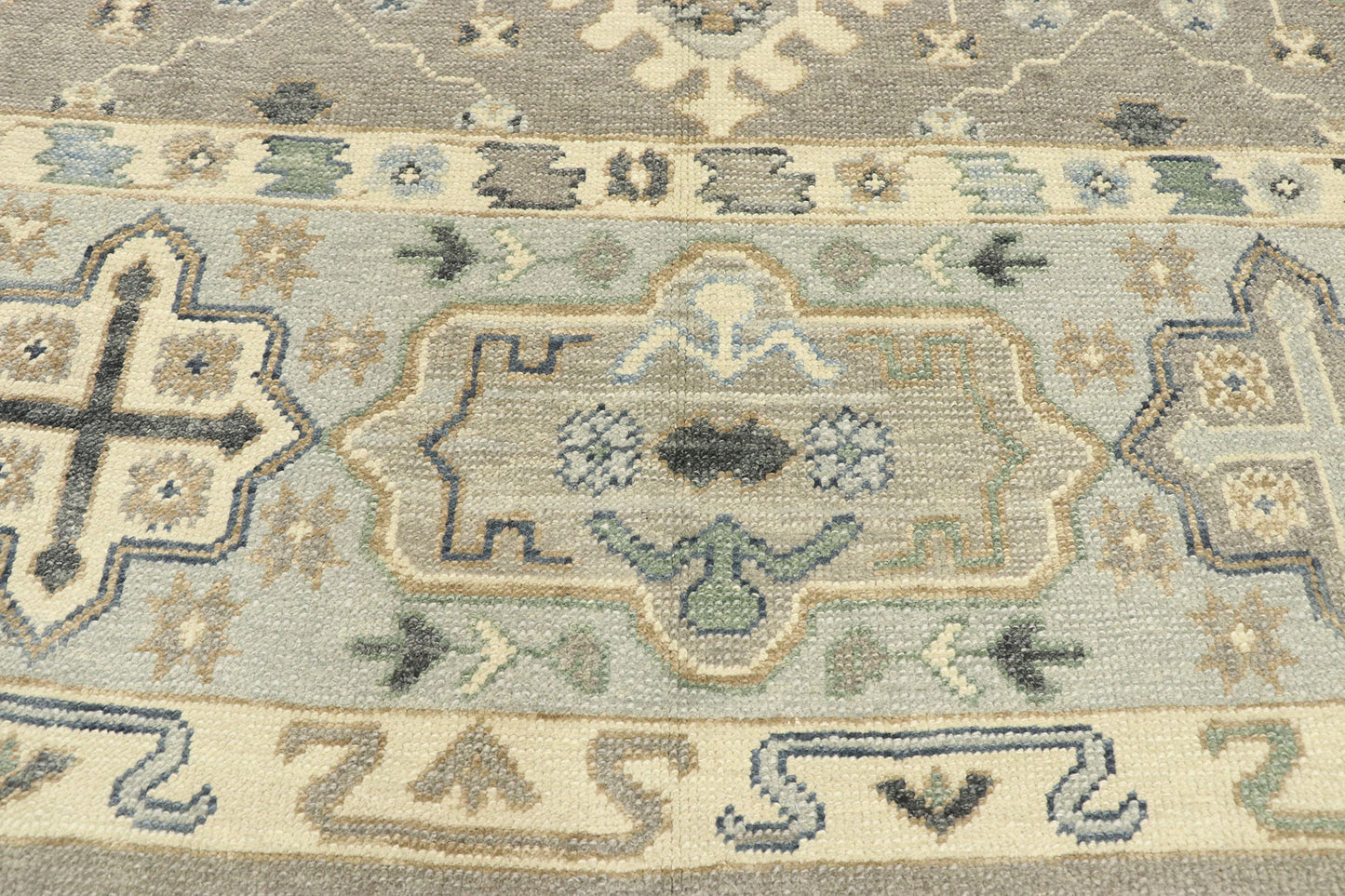 9 x 13 Modern Turkish Oushak Rug 52922