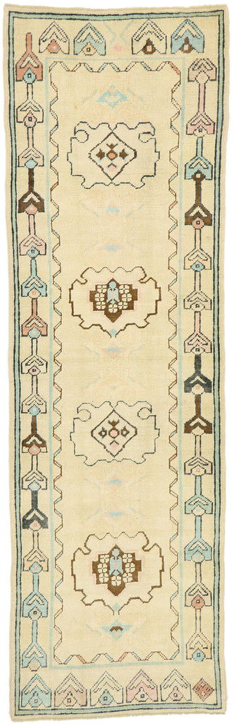 3 x 10 Vintage Turkish Oushak Rug 52930