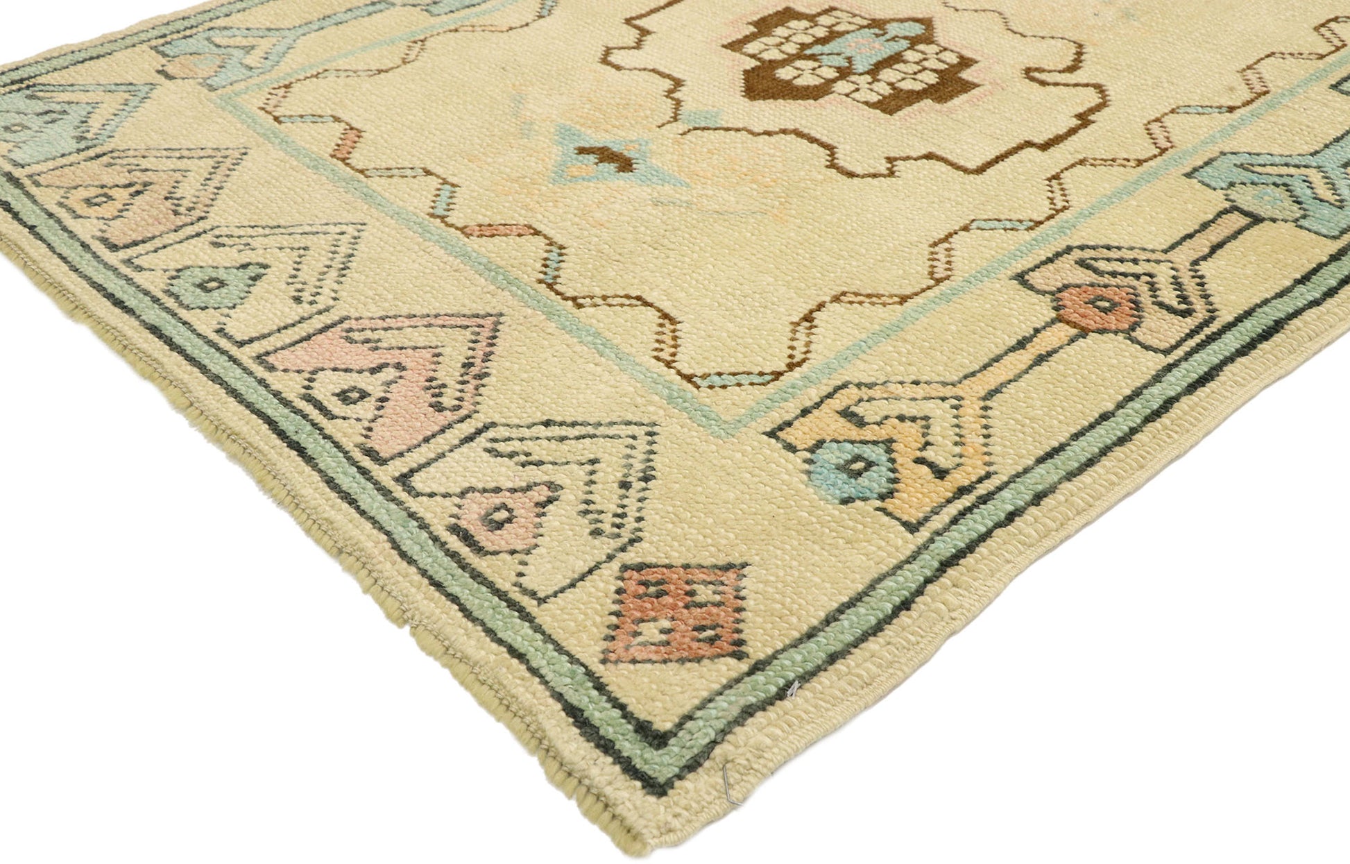 3 x 10 Vintage Turkish Oushak Rug 52930