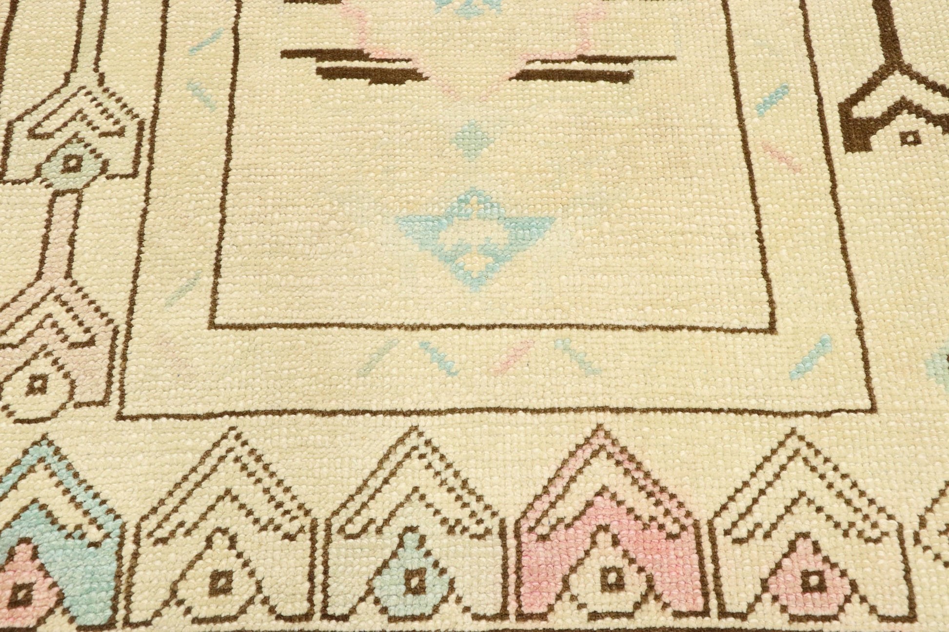 3 x 5 Vintage Turkish Oushak Rug 52931