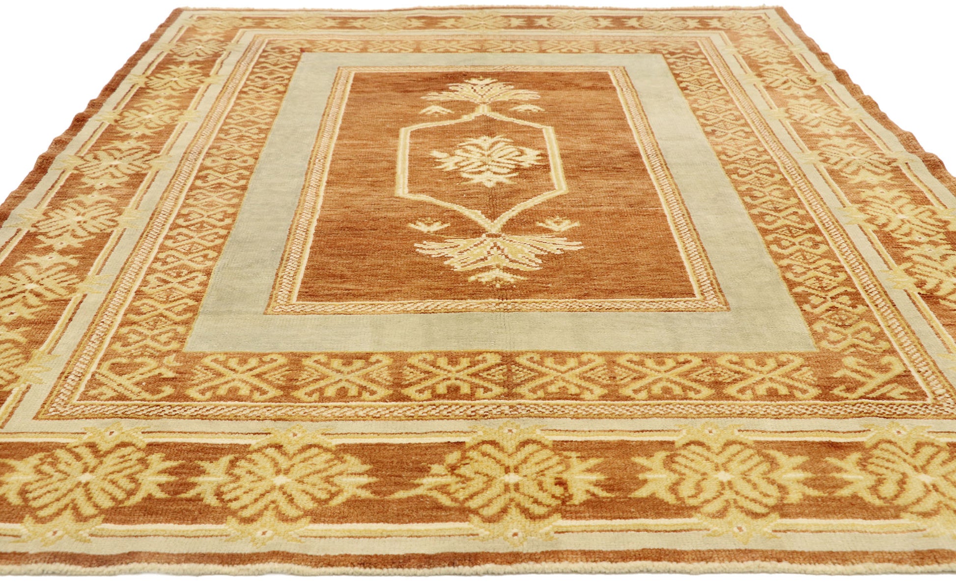 6 x 8 Modern Turkish Oushak Rug 52932