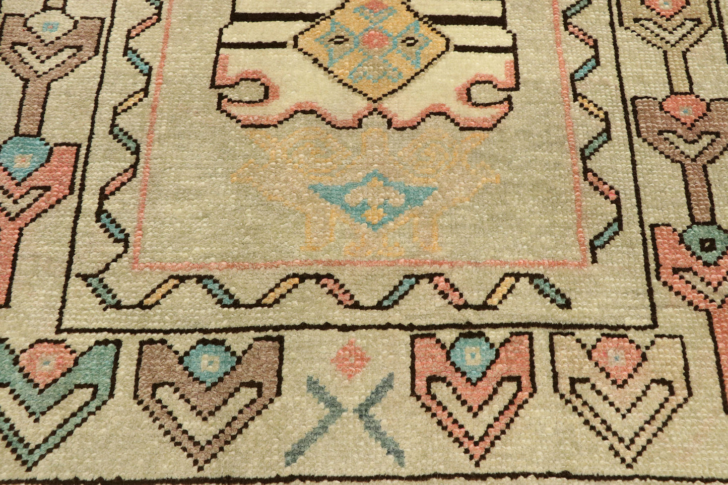 3 x 6 Vintage Turkish Oushak Rug 52933