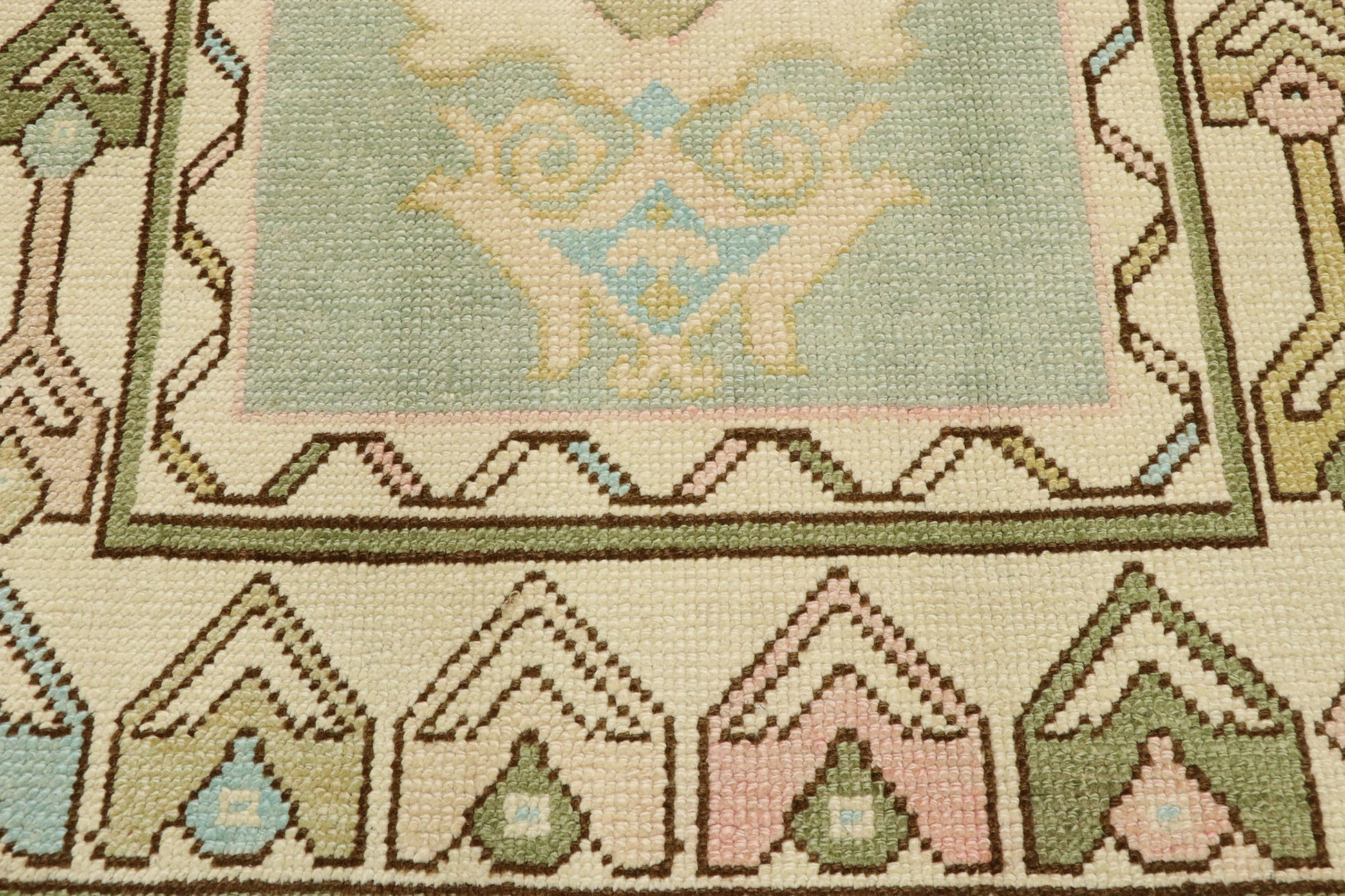 3 x 6 Vintage Turkish Oushak Rug 52934