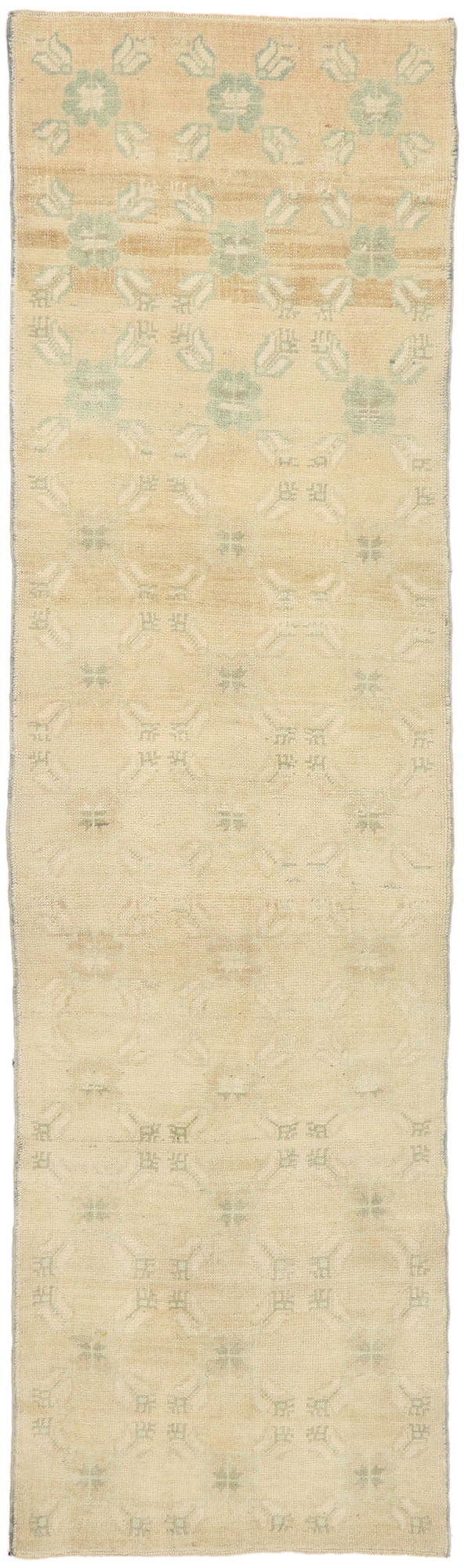 3 x 10 Vintage Turkish Oushak Runner 52935