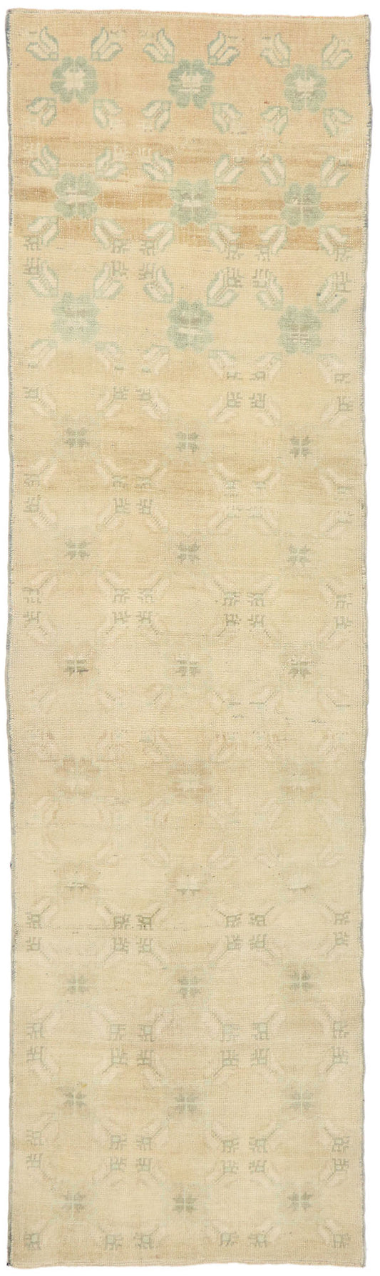 3 x 10 Vintage Turkish Oushak Runner 52935