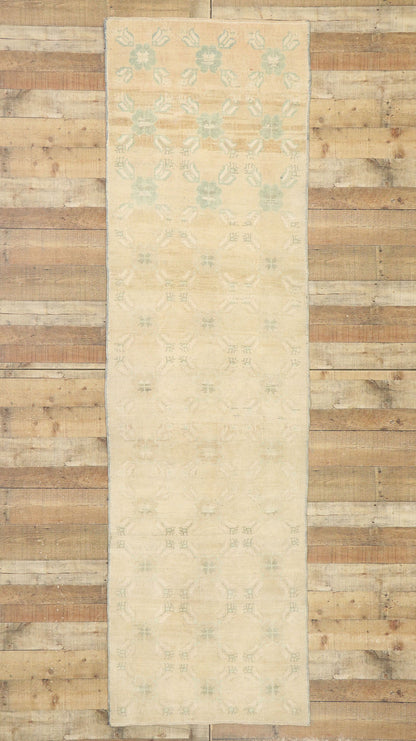 3 x 10 Vintage Turkish Oushak Runner 52935