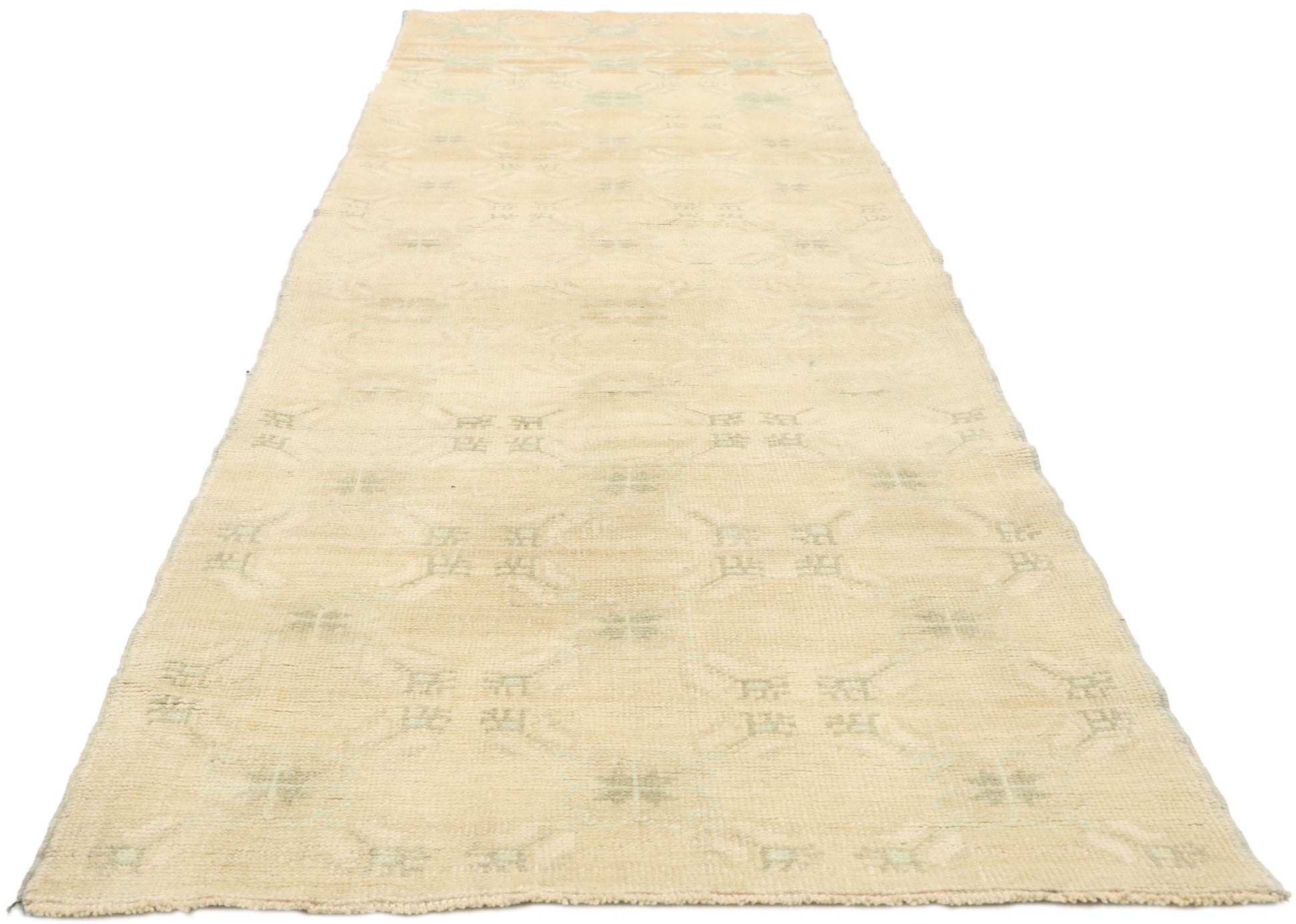 3 x 10 Vintage Turkish Oushak Runner 52935