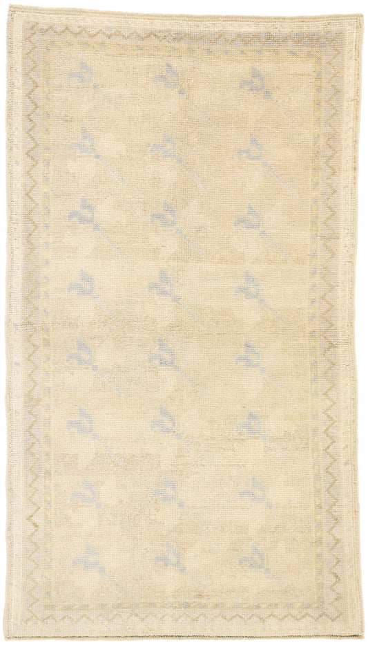 3 x 5 Vintage Turkish Oushak Rug 52936