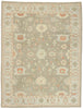 9 x 12 Earth-Tone Turkish Oushak Rug 52940
